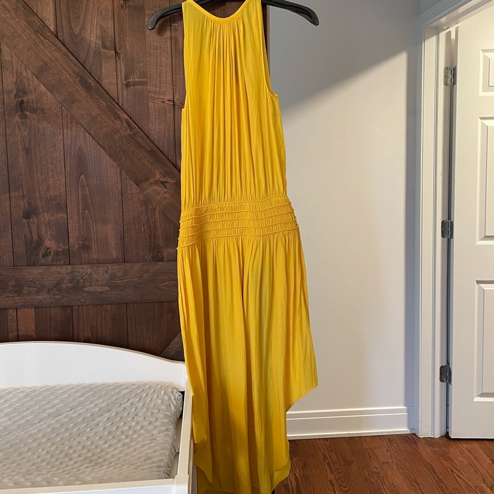 Yellow Ramy Brook 100% silk dress